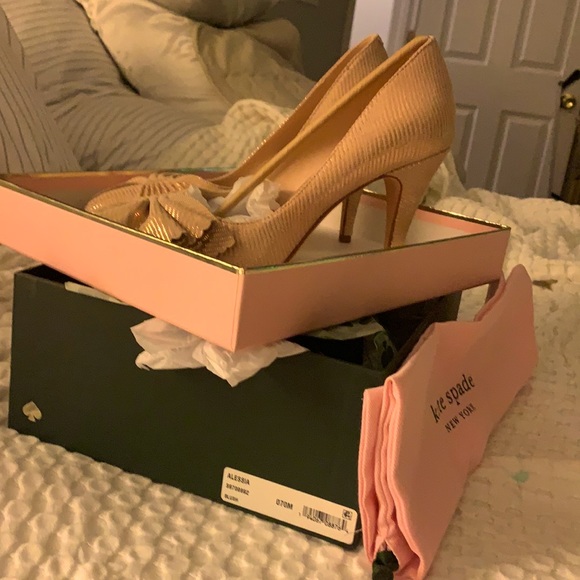 kate spade Shoes - Kate Spade (new) size 7 Alesia blush heels